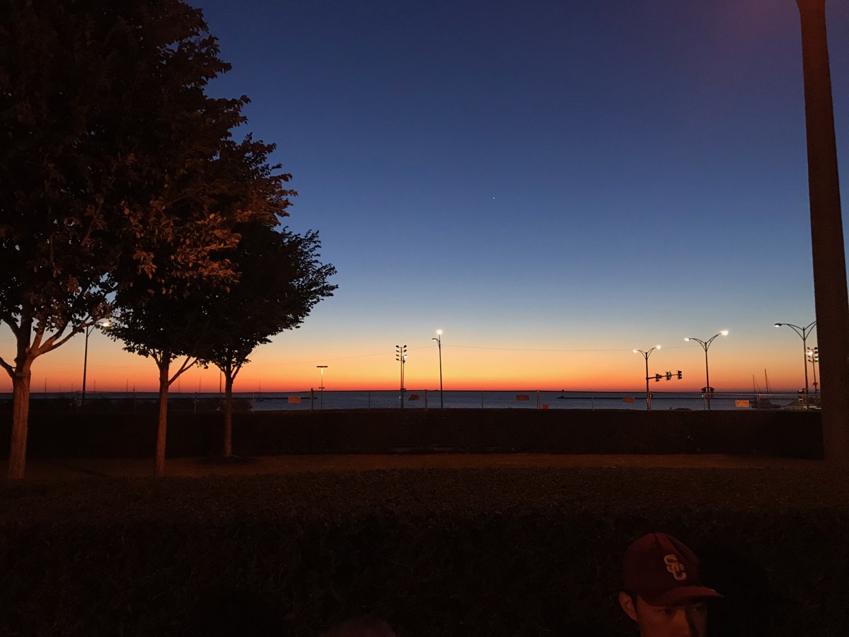 Nice sunrise over Lake Michigan.