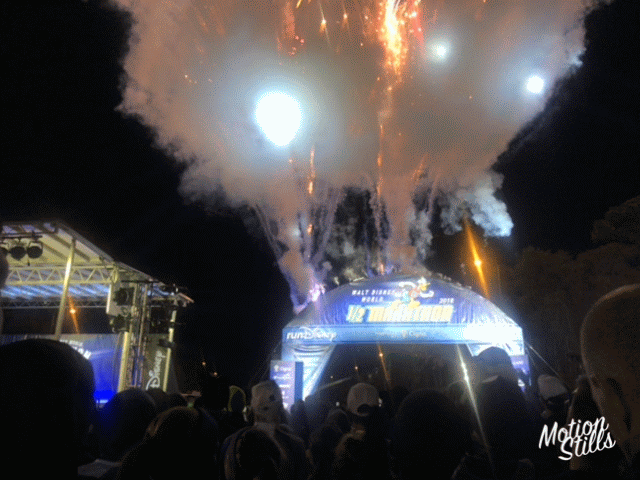2018 Disney World Half Marathon fireworks start